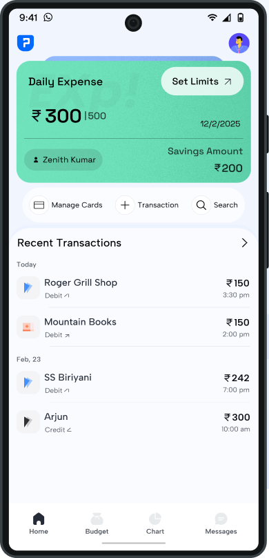 App screen